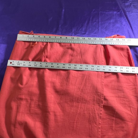 VTG 📌Casual W.E.A.R Maxi Linen Wrap Skirt with Gold Braid - Picture 11 of 16